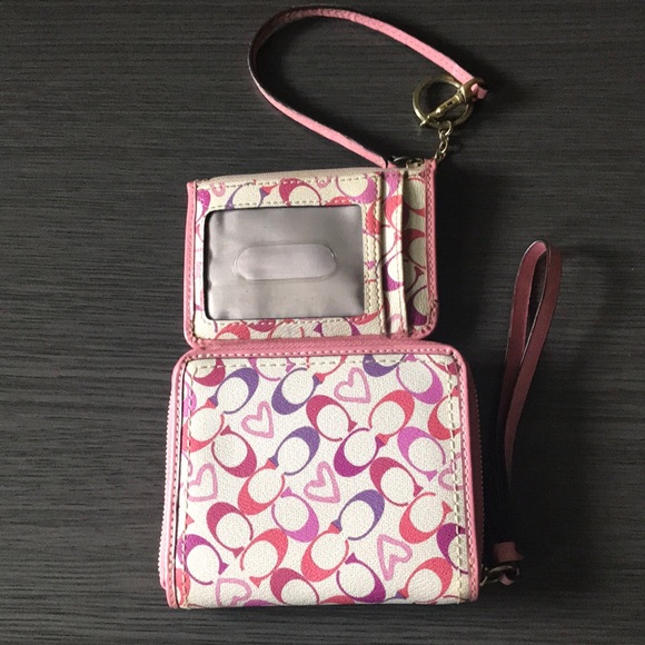 Pink Coach Wallet/Clutch & Coin Purse - Picture 2 of 4
